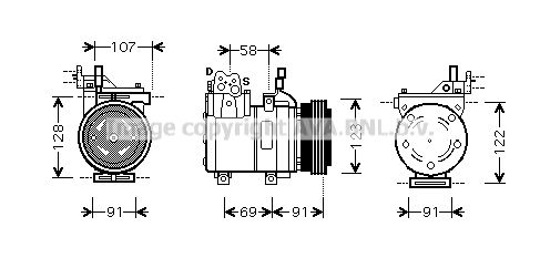 AVA QUALITY COOLING Kompressor,kliimaseade HYK161